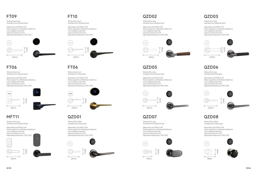 KINTRA FT and QZD series separated hotel locks